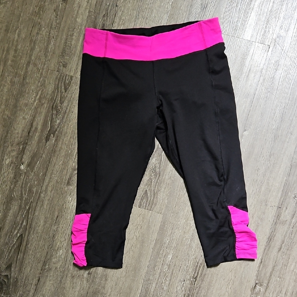 Calvin Klein Black and Pink Performance Leggings